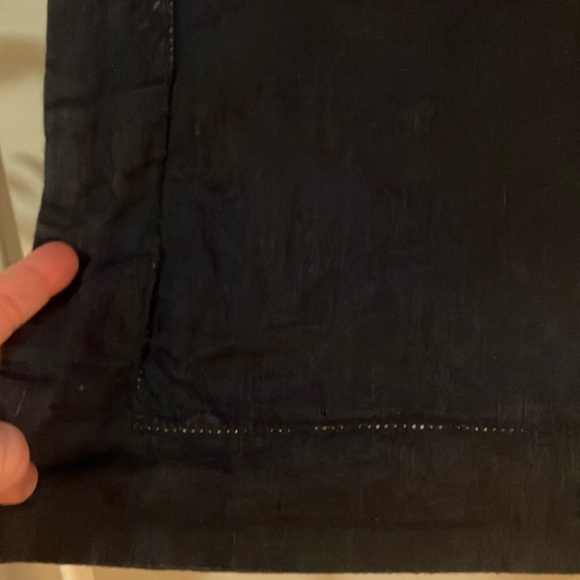 Belgian Flax Linen Euro Sham Cover Midnight - Picture 2 of 2